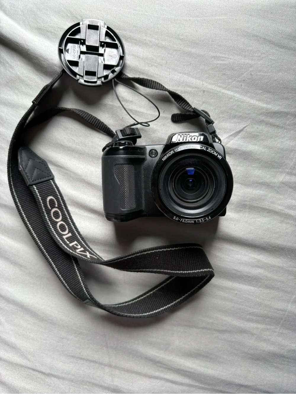 Nikon Black Coolpix L105 Camera with Black Strap